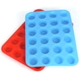 thumbnail image 2 of Billuyoard Molde para hornear magdalenas con 24 ranuras, bandeja para moldes de silicona para pasteles y Chocolate, bandeja para hornear postres de cocina Herramientas y accesorios para hornear azul Billuyoard HA8530-01B, 2 of 6