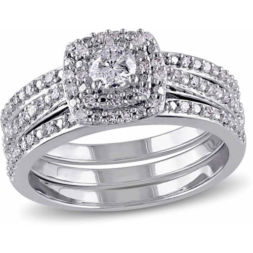 Sterling silver bridal ring sets Clearance