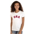 thumbnail image 3 of USA United States Patriotic 4th July Womens Slim Fit Graphic Tee Brisco Brands S, 3 of 6