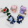 thumbnail image 7 of Small Roses Bouquet Artificial Flower - Preserved Flower Gift for Mothers - 4.3" Unique Gifts Valentine's Day,Mother's Day,Thanksgiving,Birthday,Anniversary,Artificial Flowers(Purple), 7 of 7