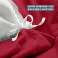 thumbnail image 6 of Bare Home Flannel Duvet Cover Set - 100% Flannel Cotton - Double Brushed - Queen, Red, 6 of 10