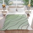 thumbnail image 5 of Abstract Beach Coastal Throw Blankets, Ombre Sage Green Geometric Soft Fleece Blanket Decorative for Home Sofa Couch Chair Living Bedroom, 60x80 inches,, 5 of 8