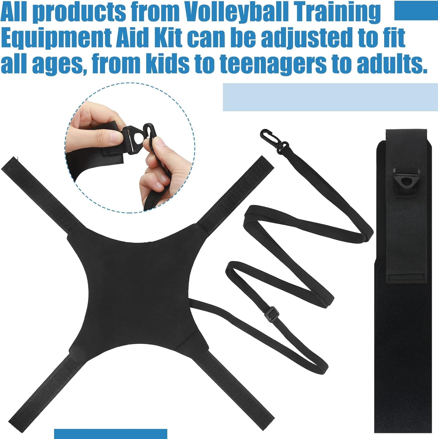 BAN 5 Set Volleyball Training Equipment Aid Volleyball Gear Volleyball Knee Pads and Arm Sleeves Volleyball Spike Serving Trainer Accessories Volleyball Gifts for Teen Girls Women