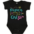 thumbnail image 3 of Inktastic Papa's Little Girl with Hearts Flower and Butterfly Girls Baby Bodysuit, 3 of 5