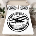 thumbnail image 2 of jejeloiu Retro Airplane Twin Sheet Sets,Vintage Aircraft Theme Bedding For Boys Kids 3pcs, 2 of 7