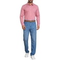 thumbnail image 2 of CAMISAS DE NEGOCIO DE MANGA LARGA PARA HOMBRES CON PATRÓN A CUADROS ROJO, 2 of 5