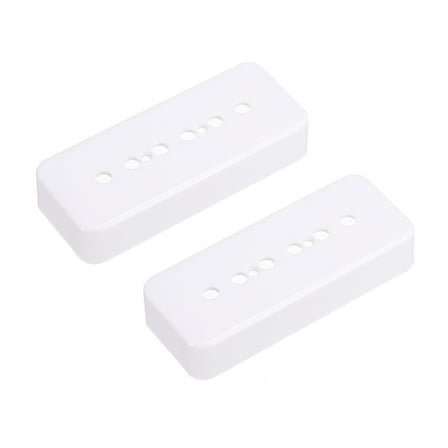 Uxcell Guitar Pickup Cover 50/52mm Pole P90 Double Coil Pickup Plastic Closed Shell for Electric Guitar White 1 Set