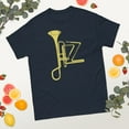 thumbnail image 2 of Jazz Music Retro Vintage Jazz Musician Graphic classic tee (Navy, 2XL), 2 of 4