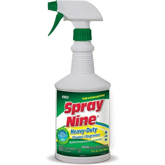 Spray Nine Heavy-Duty Cleaner/Degreaser Disinfectant - Spray - 32 fl oz (1 quart) - 1 Each - Clear | Bundle of 5 Each