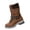 Brown, variant on EKVAHL Women's Mid‑Calf Winter Boots, Non‑Slip Faux Suede Lace‑Up Boots, Block Heel Casual Walking Shoes For Cold Weather Gray