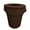 Brown, variant on LA Linen Stretch Spandex Trash Can cover for Slim Jim 23-Gallon, Orange