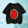 thumbnail image 2 of QUDDERR 3-14T Kids TShirts Cotton Summer Crewneck Tees Little Big Girls T Shirts Short Sleeve Tees 3-14T Sequin Pullover Tops Teen Girls Cartoon Casual Tops, 2 of 8