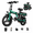T12-Green BEST, variant on LuckRoll 500W Foldable Electric Bike for Adults, 48V 13Ah 20 mph Removable Battery, 14" Ebike, Electric Mini Bike, Class 2, UL2849, Bicicleta Electrica