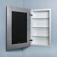 thumbnail image 2 of 14x24 Silver Mirrored Medicine Cabinet by Fox Hollow Furnishings, 2 of 2