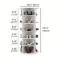 thumbnail image 3 of 6-Tier Spinning Shoe Rack Tower - 360° Revolving Lazy Susan Shoe Organizer with Free Standing Design - Perfect for Entryway, Living Room, and Hallway Storage, 3 of 6