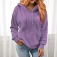 thumbnail image 3 of Women's  Pink Smiley Pattern 330 Gram Hoodie Kangaroo Pouch, 3 of 10