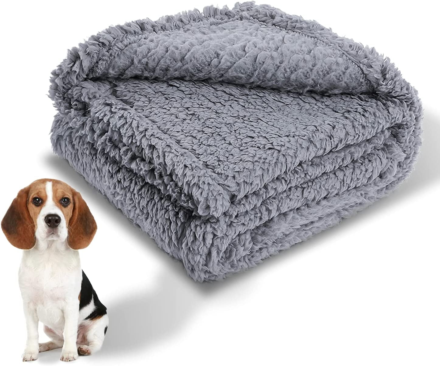Fuzzy Dog Blanket Warm Fleece Large Puppy Blankets Boy Sherpa Washable