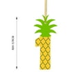 Clear Acrylic Beads Yellow Pineapple Number Acrylic Pendant Decoration