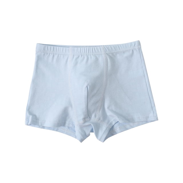 Pantalones Cortos Cómodos para Niños Ropa Interior Transpirable de Cuatro Esquinas de Color Sólido para Niños
