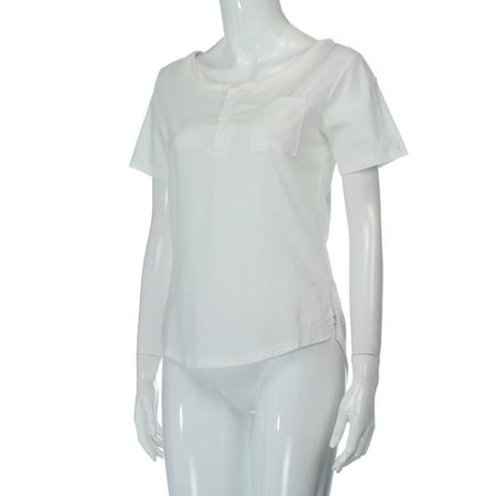 Tuscom - Tuscom Women Summer Casual Short Sleeve Loose T Shirt Cotton ...