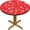 Christmas, variant on Round Fitted Christmas Tablecloth with Elastic Edge, Waterproof and Wipeable Round Table Cover for Indoor Outdoor Patio (Red White, 44 Inch), Xmas Snowflakes Design
