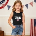 thumbnail image 4 of HBYJLZYG USA Flag Tank Top for Boys Girls, 4th of July Sleeveless Patriotic Shirt with American Flag Print, Independence Day Tee for Kids 3-15 Years, 4 of 8