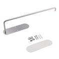 thumbnail image 1 of Punch-free Home Kitchen Cabinet Roll Paper Holder Towel Rack Fresh-keeping Bag Stainless Steel Shelf, 1 of 5