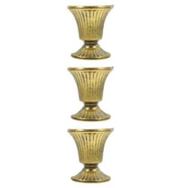 3pcs Wall Hanging Planter Metal Wall Mounted Flower Pot Rustic Half Vase Indoor Wall Planter Hanging Planter Hanging Flower Pot Decor Wall Flower Vase