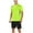 Green, variant on Mens Athletic Shorts and Tshirt Set Workout Outfit Quick Dry Sportswear Running Gym Training Activewear