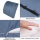 thumbnail image 4 of Almohada lumbar de espuma viscoelástica para silla de oficina y asiento de coche - Cojín de algodón gris 35x35x10cm, soporte ergonómico para la espalda en casa y viajes, 4 of 6