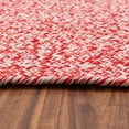 thumbnail image 3 of Super Area Rugs Country Farmhouse Braided Cotton Handmade Area Rug Red & White Rectangle 4' X 6' 4' x 6' Rectangle, 3 of 5