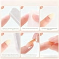 thumbnail image 4 of DUAIU 24Pcs White French Tip Press On Nails - Short Square Fake Nails with Shiny Nude Base, Full Cover False Nails for Women & Girls, Easy Nail Art, 4 of 6