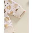 thumbnail image 4 of ZAXARRA Kid Girls Pants Set, Santa Claus Gingerbread Man Tree Print Sweatshirt with Sweatpants Christmas Outfit, 4 of 7