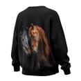 thumbnail image 6 of Yuyamidu Oversized Novelty Sweatshirts for Womens Horse Women's Fashion Hoodie Sweatshirts Loose Crewneck Pullover with Pockets Casual Sport Tops Long Sleeve Tees Soft Comfort Clothing XL, 6 of 7