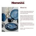 thumbnail image 5 of HomeVss 20-Piece plates and bowls sets - Serves 4, Reactive Glaze Dinnerware Set Bubble Blue, Microwave & Dishwasher Safe, 5 of 7
