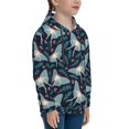 thumbnail image 3 of Lsque Glowing Butterfly Patten Youth Hoodie Sweatshirt Pullover with Kangaroo Pocket Boys and Girls Hoodie Warm Hoodie for Kids-Small, 3 of 6