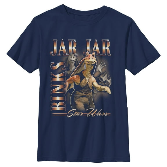 Boys Star Wars Jar Jar Binks Collage T Shirt