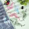 thumbnail image 5 of 6 Pcs Embroidery Leaf Flowers Patches Iron on Patches Sew on Patches Big Leaf Flowers Appliques for Wedding Dress Decoration Repair Clothing Backpacks Jeans Caps, 5 of 9