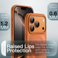 thumbnail image 5 of JETech Magnetic Case for iPhone New Pro Max 6.9-Inch Compatible with MagSafe, Translucent Matte Back Slim Minimalist Shockproof Phone Cover (Orange), 5 of 6
