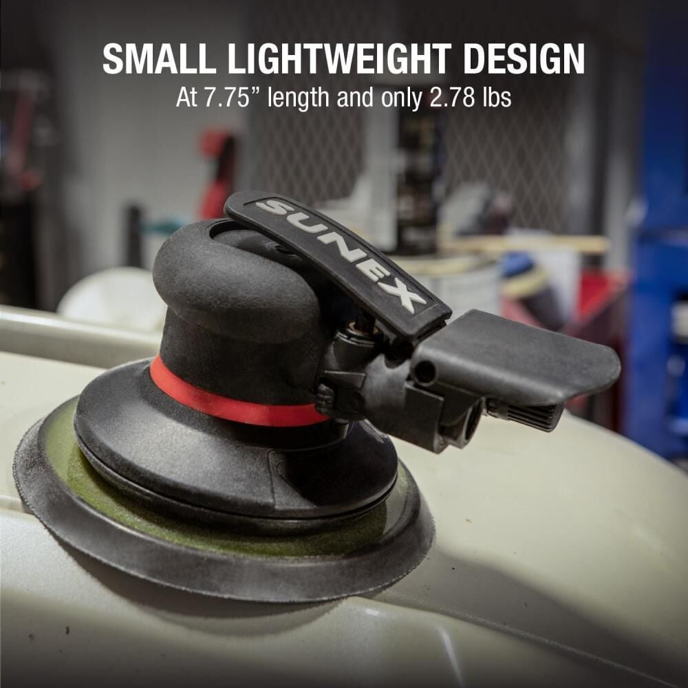 Sunex 3/16 Inch 11000 Rpm One-Handed Speed Control Orbital Palm Sander