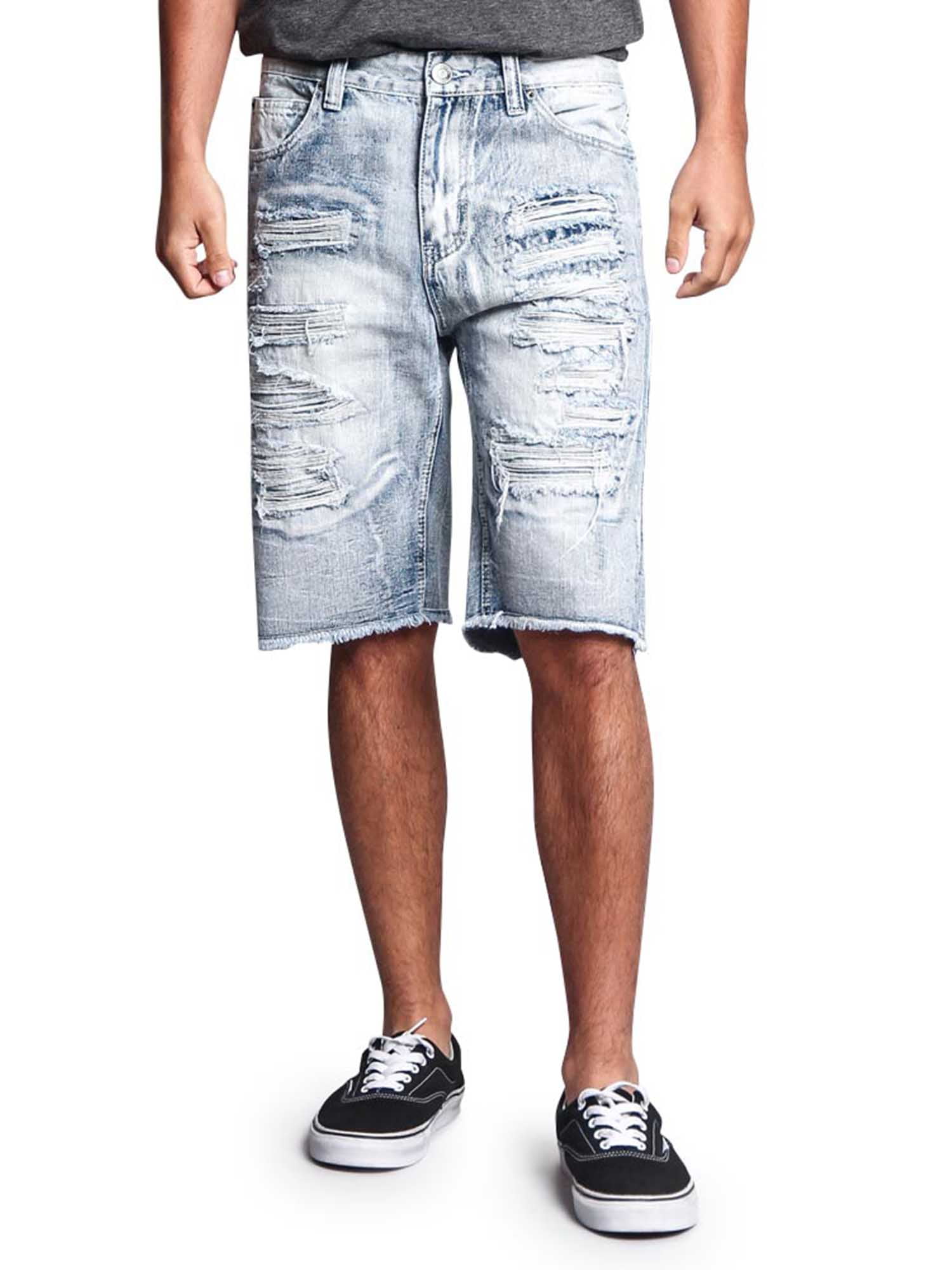 【PORTERNA】Iced Washing Shorts Victorious Men's Distressed Acid Washed Denim Shorts DS751