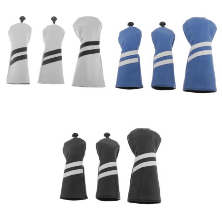 9Pcs PU Golf Cover Protector Scratch Resistant Golfer Accessories