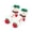Pattern K, variant on Women's Christmas Fuzzy Socks with Snowman and Snowflake Pattern, Cozy Feather Yarn Crew Socks, Red Holiday Sleep Socks for Christmas Stocking Stuffers, Gag Gifts and Fun Holiday Gifts
