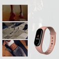 thumbnail image 3 of Reloj inteligente M5 con monitor de actividad física, monitor de ritmo cardíaco, presión arterial, podómetro, reloj de actividad resistente al agua para mujeres y hombres (rosa), 3 of 4