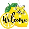 thumbnail image 1 of Welcome Wooden Door Hanger Seasonal Decorative Sign for Front Entry Home Wall Summer Autumn, 1 of 7