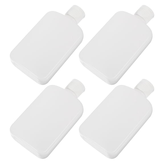 4 Pcs Flask Water Bottle Holy Water Bottle 12.00X6.40X2.70CM White
