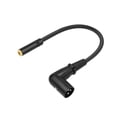 thumbnail image 4 of Cable convertidor XLR de ángulo recto a cable de 3,5 mm portátil de 1 pie (30 cm) para alimentación 35 TRS a XLR Macho, 4 of 9