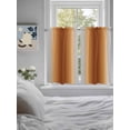 thumbnail image 3 of Dark Burnt Orange Grey Ombre Bathroom Window Curtain, Farmhouse Gradient Minimalist Light Filtering Coffee Kitchen Curtains, Bedroom Living Room Curtains 2 Panel 84"x54", 3 of 6