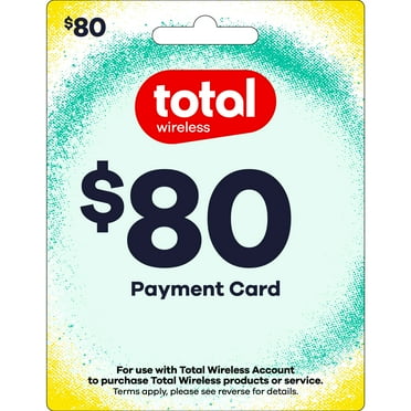 Total Wireless $80 Payment Card e-PIN Top Up (Email Delivery)
