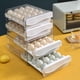 thumbnail image 4 of Caja De Almacenamiento De Huevos De 40 Rejillas Apilable De Doble Capa Tipo Cajón Contenedor De Huevos Para Refrigerador Yuarrent VI011548-00, 4 of 6